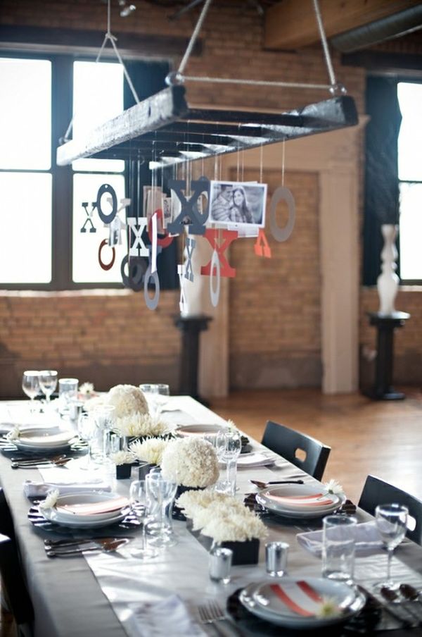 Industrial Dining Completed Contemporary Industrial Dining Room Touch Completed With White Flowers And Dark Chairs Around Long Black Table Decoration  Tablescape Design For Celebrating Valentine’s Day 