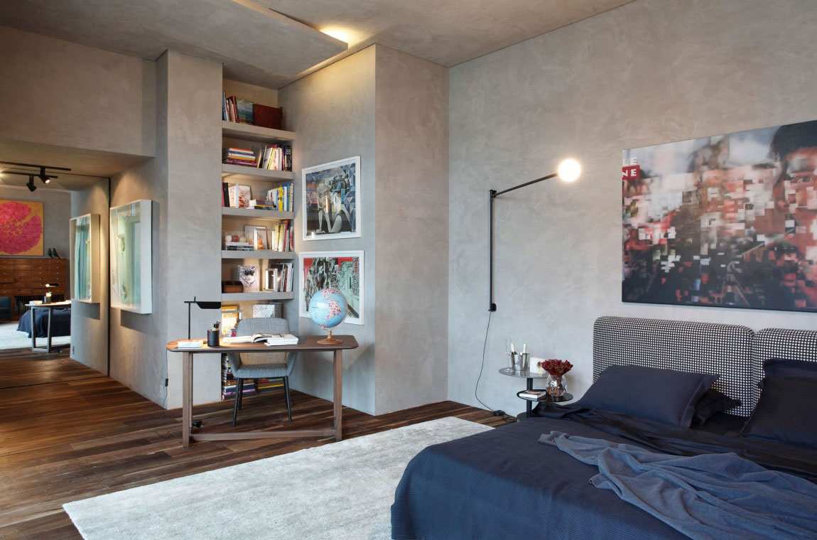 Bedroom Design Of Cozy Bedroom Design With Office Of Casa Cor By Gisele Taranto Architecture Featured With Ambient Lighting On Wall And Ceiling Bedroom  Bedroom Design Performing Eclectic Splendor 