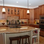 Tradtional Kitchen Wooden Cozy Tradtional Kitchen Decorated With Wooden Bar Stools And Classic Pendant Lamps At Rudd Kitchen With Granite Countertop Kitchen  Kitchen Design Project That You Have To See 