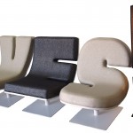 Chairs Design Tabisso Creative Chairs Design Of Typographic Tabisso With White Black And Brown Colored Chairs And Shaper YES Letters Furniture  Fantastic Unique Furniture Idea For Creating Personalized Rooms 