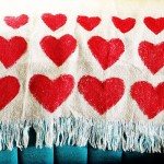 Heart Shaped Red DIY Heart Shaped Blanket With Red And White Color Combination Ideas On Blue Color Ideas Plan Decoration  Valentines Decorating Design For Celebrating The Moment 
