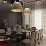 Room Interior Chair Dining Room Interior With Upholstered Chair And Wooden Dining Table For Furniture Completed With Modern Pendant Lighting Ideas Interior Design Breathtaking Modern Pendant Lightning For Contemporary Interior