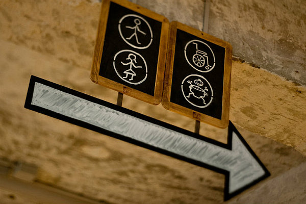 Board Attach Wooden Direction Board Attach On The Wooden Ceiling Decoration  Cafe Design Concept With Wooden Materials From Starbucks Coffee Lab 