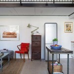 Home Interior Industrial Excellent Home Interior Design In Industrial Loft House Furnished Fruit Bowl On Wooden Table Also Red Armchair Beside Wooden Cabinet House Designs  Industrial Loft Interior Enlivening Charm Of Small Nordic Home 