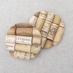 Corkwine Coaster Round Exciting Corkwine Coaster Design Ideas Round Shape Lied On Burlap Table Runner For Indoor Or Outdoor Usage Decoration  Wine Cork Projects To Decorate Your House With Creative Art 