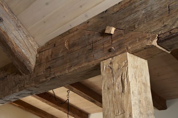 Details View Beams Exciting Details View Of House Beams On Ceiling And Pillars Brought Sense Of Rustic And Traditional Interior Design Decoration  Living Decorating Ideas By Using Exposed Beams And Trusses 