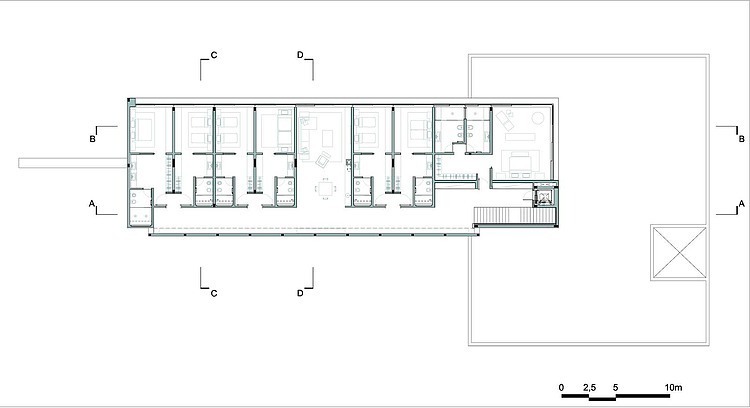 House Floor Itatiba Exciting House Floor Plan Of Itatiba Residence Roccovidal With Scale Displayed Living Room On The Corner And Kitchen On Center Interior Design  Warm Interior Design From A Modern Home With Dim Lighting 