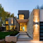Design Simmonds Of Fabulous Design Simmonds Odai Residence Of Some Outdoor Construction Applying Nice Bricks Installed With A Place For Plants Near Alluring Green Grasy Field  Open View House Ottawa River With Interior Volumes 