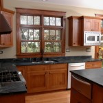 Modern Style Craftsman Fabulous Modern Style Wooden Cabinets Craftsman Style Interior Design Equipped With Granite Material In Black Color  Craftsman Style Interiors For Home Inspiration 