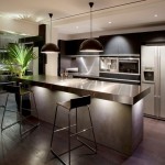 Small Kitchen Sky Fancy Small Kitchen In Villa Sky Abraham John With High Stools And Metal Countertop Applied Also Black Dome Pendants Bedroom  Interior Decorating Tips With Fusion Furnishing Model 