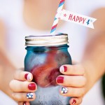 Happy 4th Mason Fascinating Happy 4th Theme Of Mason Jar Which Has Blue Colored Glass Jar And Silver Colored Cover Made From Metallic Material Decoration  Independence Day Decor Themes To Celebrate Annual Event In Joy 