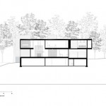 House Section Riggins Fascinating House Section Plan Of Riggins House Robert Gurney South Section With Scale Shown Three Levels Floor House Interior Design  Bewitching Minimalist House Design With Wooden Interior 