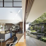 Kitchen Open Terrace Fascinating Kitchen Open Space To Terrace In Maleny House Bark Design With Wooden Floor And Modern Wood Chairs Interior Design  Beautiful Interior Design From A Fascinating Residence 