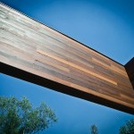 Wall Which From Floating Wall Which Is Made From Wooden Material Decoration  Eco-Friendly House In Contemporary Design 