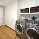 To Ceiling Cabinets Floor To Ceiling Laundry Room Cabinets In White With Open Shelving For Rattan Baskets  Adorable Laundry Room Cabinets For Our References 