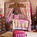 Wallpapers Add Bed Floral Wallpapers Add Near Colorful Bed Curtain Covered The Bed Decoration  Various Dresser Drawers Designs 