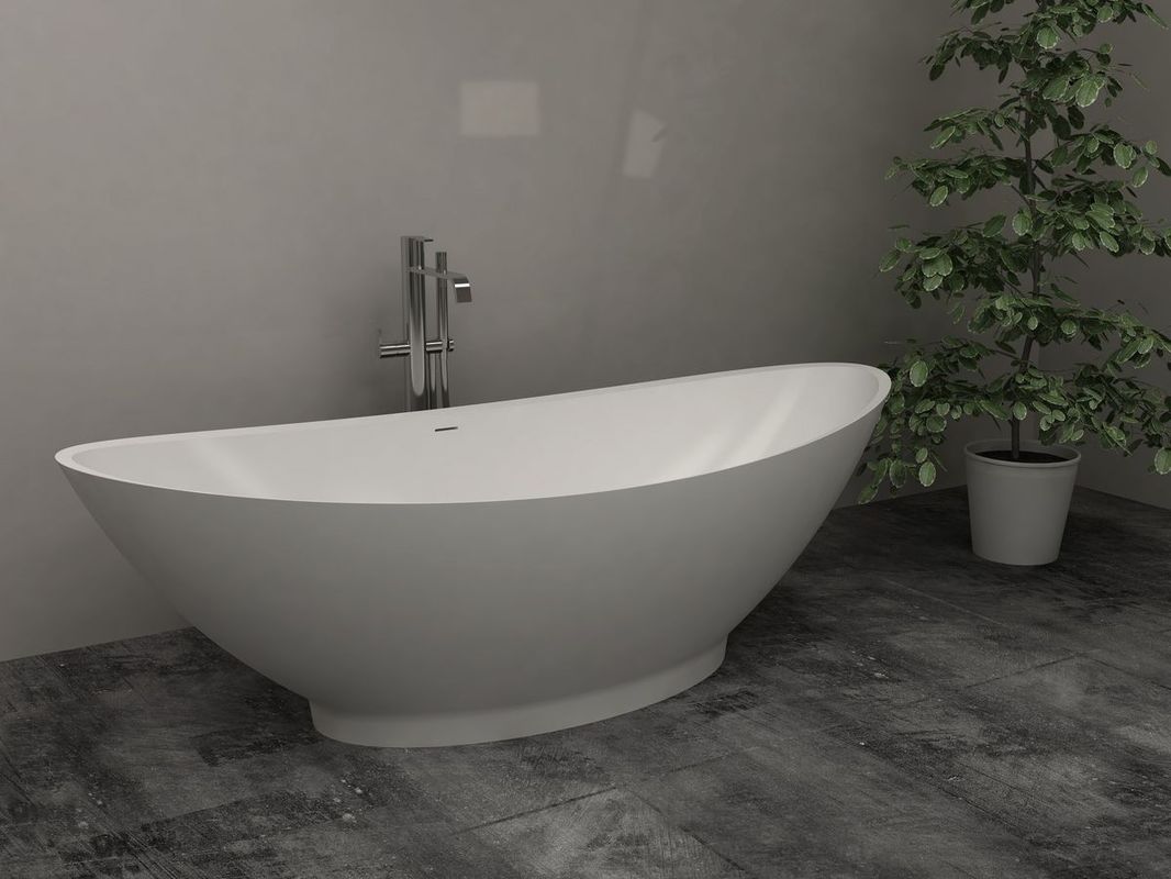 Standing Bath With Free Standing Bath Tubs Design With White Modern Decor Using Concrete Flooring And Unique Faucet Design Ideas For Inspiration Bathroom Free Standing Bath Tubs With Gorgeous Design And Style