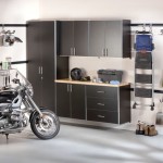 Storage Cabinets With Garage Storage Cabinets In Black With Metallic Handles Displaying Open Shelf And Racks Furniture  Stylish Garage Storage Cabinets From Adorable Garage 