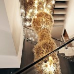Bubble Lamps Tresarca Gorgeous Bubble Lamps Above The Tresarca Residence Assemblage Studio Staircase With Dark Footings And Glass Balustrade Residence  Modern Family House Design: Resaca Residence 
