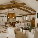 Living Room Ceiling Gorgeous Living Room With Beams Ceiling At Traditional House With Cream Sofa And Darkwood Top Coffee Table Decoration  Living Decorating Ideas By Using Exposed Beams And Trusses 