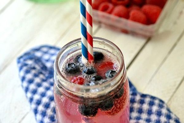 Sparkling Lemonade Which Gorgeous Sparkling Lemonade Pop Design Which Has Red White Blue Colored Straws And Placed On White Colored Wooden Table Decoration  Independence Day Decor Themes To Celebrate Annual Event In Joy 