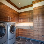 Ceiling To Laundry Green Ceiling To Cover Wooden Laundry Room Cabinets With Metallic Handles And Metallic Machines Decoration  Adorable Laundry Room Cabinets For Our References 