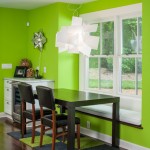 Wall Inside Room Green Wall Inside The Dining Room With Small Carpet Tiles And White Lamp Interior Design  Carpet Tiles With Bright Color For Interior House 