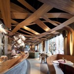 Quality Wood The High Quality Wood Materials Of The Ikibana Restaurant Interior Decoration Idea Which Is Designed Well With The Fantastic Decoration Decoration  Unique Restaurant Design Decorated With Wooden Furniture 