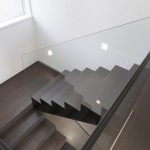 Staircase Design Railing Immense Staircase Design With Glass Railing Applied In The Design M2 House Monovolume With Wooden Construction Applied With Dark Polished Surface Exterior Elegant Italian Mansion Design With Contemporary Exterior Design