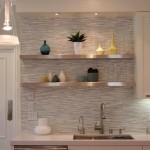 Lighting For Design Impressive Lighting For Modern Kitchen Design With Silver Floating Kitchen Shelves Color Between White Top Cabinet And Nice Door Model Kitchen Floating Kitchen Shelves: How Can They Benefit Us?
