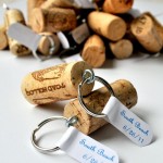 Design Of Used Innovative Design Of Wine Cork Used As Label Occasion With Metal Ring Shown Place And Date Of Occasion Decoration  Wine Cork Projects To Decorate Your House With Creative Art 
