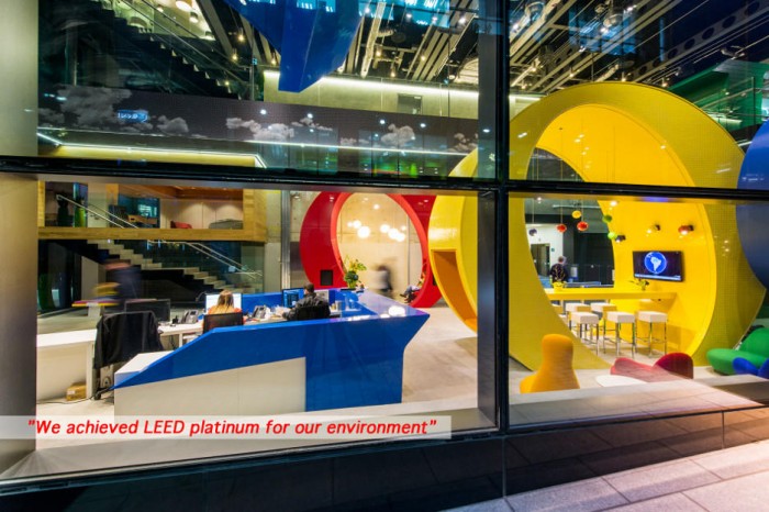 Google Office With Inspiring Google Office Dublin Interior With Perfect LED Lighting For Sustainable Purpose Accentuating Colorful Furniture Employed Office  Updated Office In Uplifting Design 