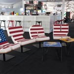 Chairs Design Tabisso Interesting Chairs Design Of Typographic Tabisso Placed In Bar With Pattern Of American Flag And Shaped NICKY Letters Furniture  Fantastic Unique Furniture Idea For Creating Personalized Rooms 