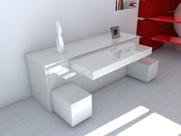 Entry Space Glossy Interesting Entry Space Design With Glossy White Colored Tetris Furniture By Pedro Machado Which Is Made From Wood Furniture  Puzzle Furniture Ideas For Creative Environment In Interior 