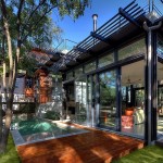 Swimming Pool Deck Interesting Swimming Pool And Wooden Deck Outside The Green Lantern House John Grable Architects With Glass Walls Architecture Contemporary Family House With Fascinating Kitchen And Glass Walls