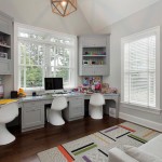 Room With Chairs Kids Room With Some White Chairs And Grey Desk Near Grey Carpet Tiles In Homes House Designs  Carpet Tiles In Homes Interior Decoration 