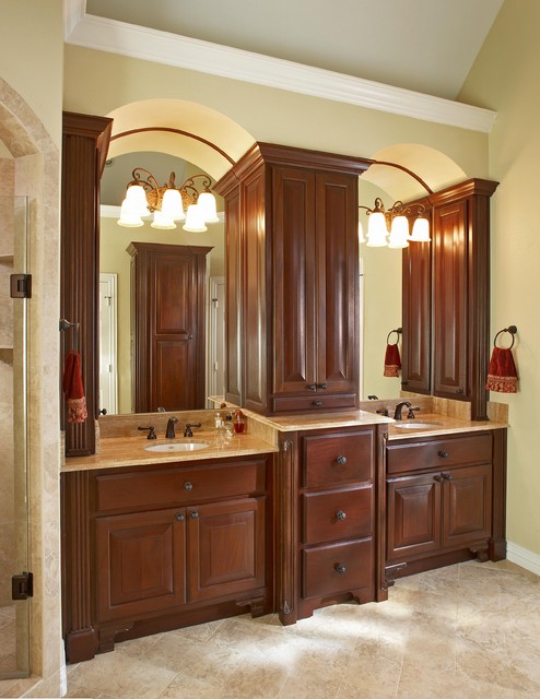 And Wooden The Lamps And Wooden Vanity In The Bathroom With Wooden Bathroom Wall Cabinets And Wide Mirrors Bathroom  Bathroom Wall Cabinets With Bright Color Accent 