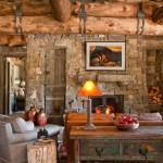 Room Completed Rustic Living Room Completed With Small Rustic Dresser Furniture And Stone Fireplace Decorations Furniture  Beautiful Rustic Dresser Using Old Color 