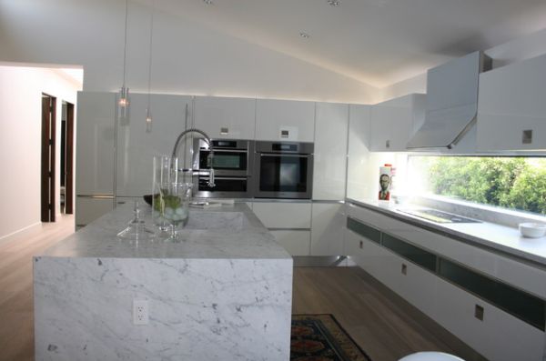 Marble Kitchen Modern Luxurious Marble Kitchen Island With Modern Appliances Ideas Decorated White Painted Floating Kitchen Cabinets House Designs  Home Interior Project Ideas For Instantly Refreshed Look 