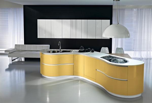 Italian Kitchen White Luxury Italian Kitchen Design With White Countertop Combined With Yellow Cupboard Decor In Modern Interior Inspiration Ideas Kitchen  Stunning Italian Kitchen Design As One Of Great Choices 
