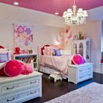 And White Kids Magenta And White Bedroom For Kids Involving White Dressers Displaying Foamy Pillows Interior Design  Unique Dressers Style For Decorating Modern Interior Design 