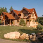 Classical Luxury Plans Marvelous Classical Luxury Log Home Plans Spacious Yard Design Equipped With Large Lawn Area Finished In Modern Design Architecture  Luxury Log Home Plans For Bold Natural Image 