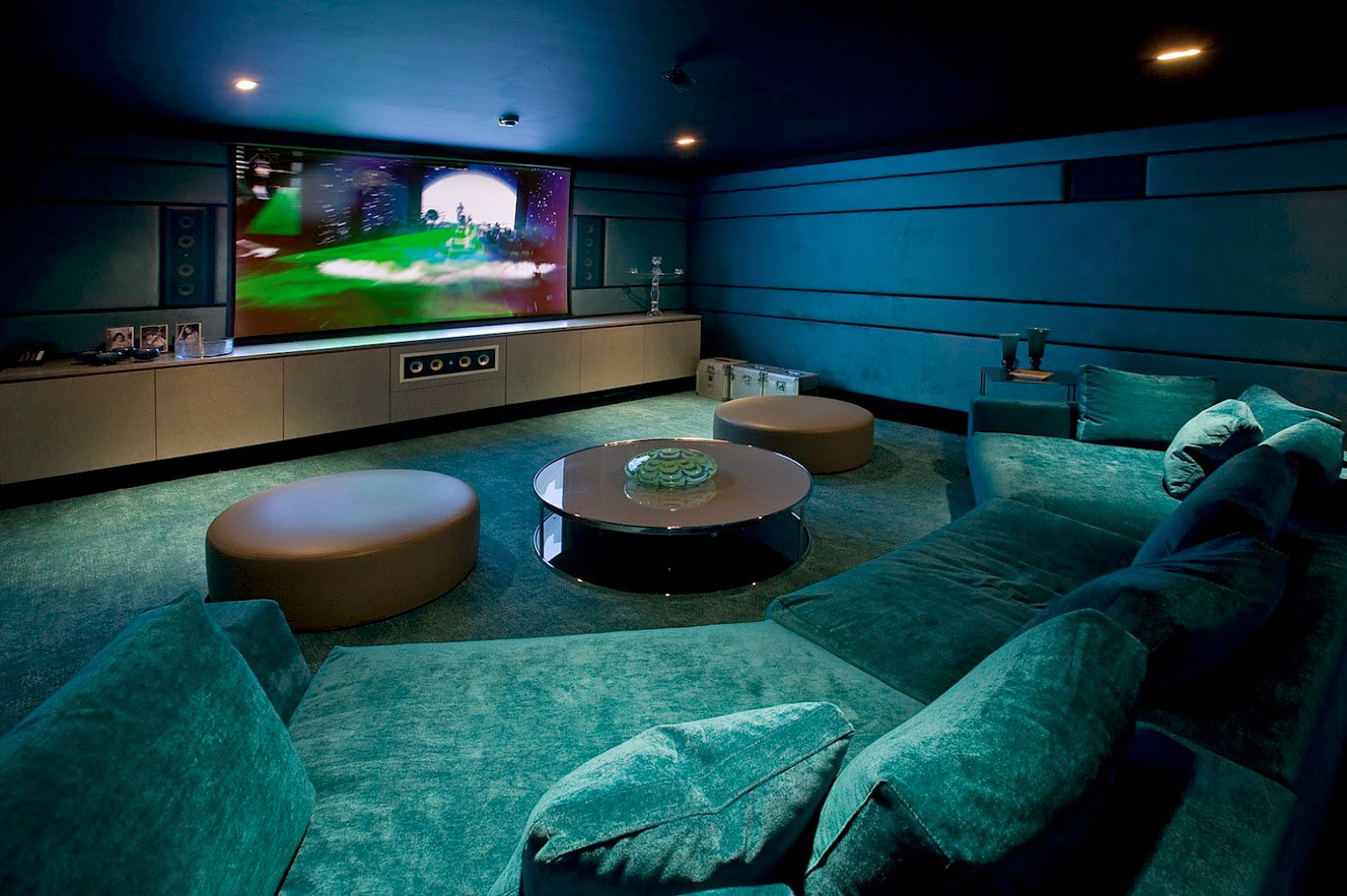 Room Ideas Modern Media Room Ideas Decorated With Modern Interior And Furniture Using Green Fabric Sofa And Round Coffee Table Design Decoration Media Room Ideas For A Small Space And Budget