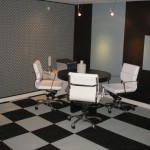 Room In Swirly Meeting Room In Office With Swirly Chairs On Grey And Black Carpet Tiles In Homes House Designs  Carpet Tiles In Homes Interior Decoration 