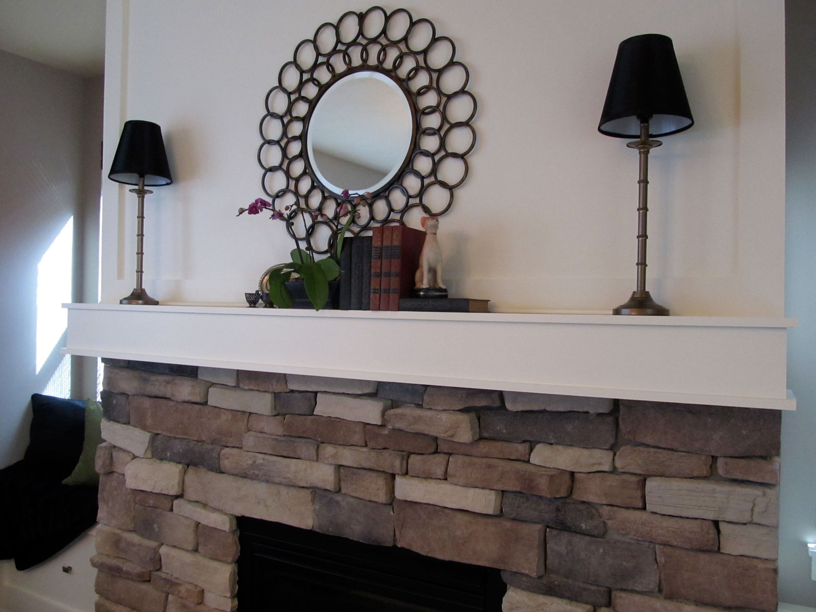 Fireplace Mantel With Modern Fireplace Mantel Designs Equipped With Modern Decorating Idea Finished In Elegant Design And New Inspiration Decoration  Fireplace Mantel Designs With Rustic Contemporary Style 