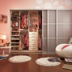Girl Room Wooden Modern Girl Room Installed On Wooden Floor Involved Wardrobe And Chic Modular Side Table With White Night Lamp Bedroom  Girl Bedroom Decoration In Cheerful And Stylish Design 