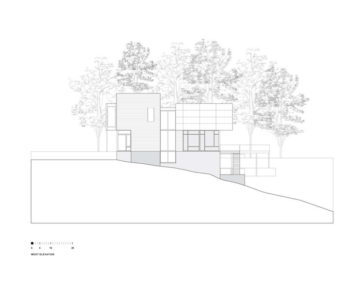 House Section Riggins Modern House Section Plan Of Riggins House Robert Gurney Shown West Section With Scale House Stand On Sloping Site Interior Design  Bewitching Minimalist House Design With Wooden Interior 