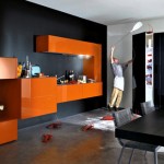 Italian Kitchen Black Modern Italian Kitchen Design With Black And Orange Color Cabinet Furniture Finished With Modern Interior Decoration Ideas Kitchen  Stunning Italian Kitchen Design As One Of Great Choices 