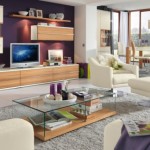 Living Room With Modern Living Room Interior Design With Bright Colors Employed For Decorative Pillows Throw And Wall Painting For Cabinet Backdrop Living Room  Living Room Furnished With Ultramodern Wardrobes 