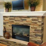 Stone Fireplace Living Modern Stone Fireplace Design In Living Room Interior With Leather Sofa Mounted Wall TV Stand Rustic Floral Vase Living Room  Stone Fireplace Design Providing Warmth For Living Room 